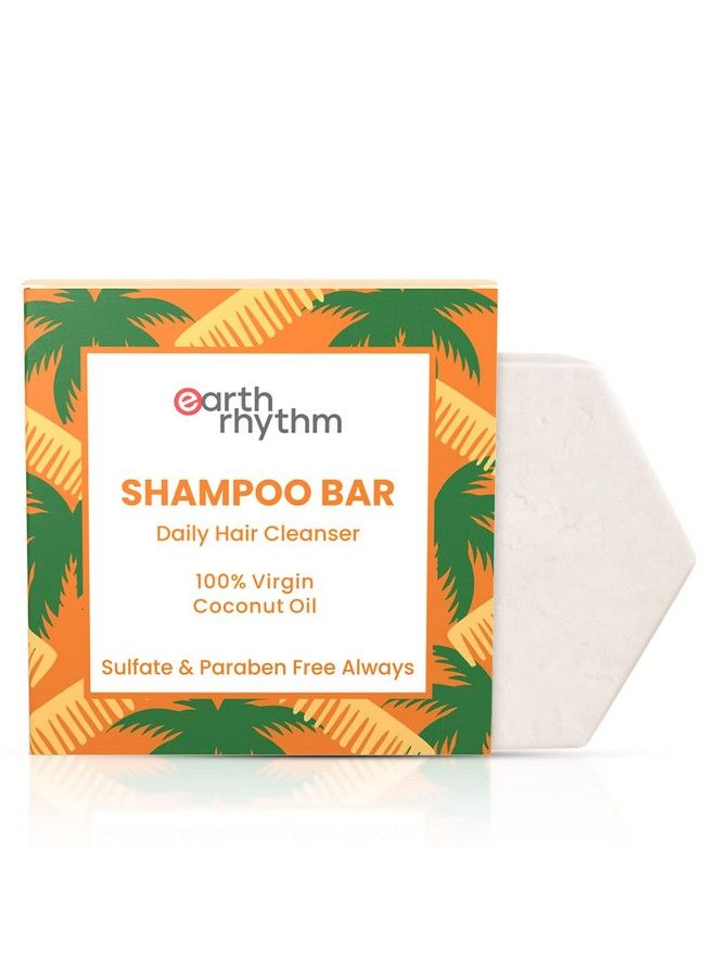 Coconut Shampoo Bar; Restores Shine Deeply Nourishes Hair Stimulates Hair Growth Sulphate & Paraben Free Plastic Free Men & Women 80 Gm (Cardboard)