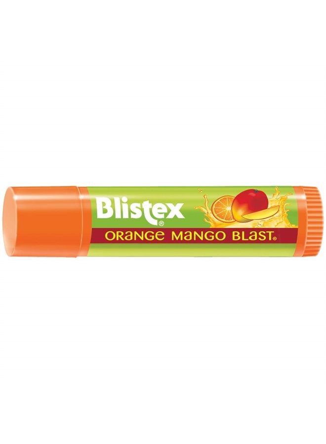 Orange Mango Blast Lip Balm, Vitamins C & E, Bulk Lip Balm, Super Smooth Moisturization, Refreshing Flavored Lip Hydration, 0.15 Ounce (Pack of 24)