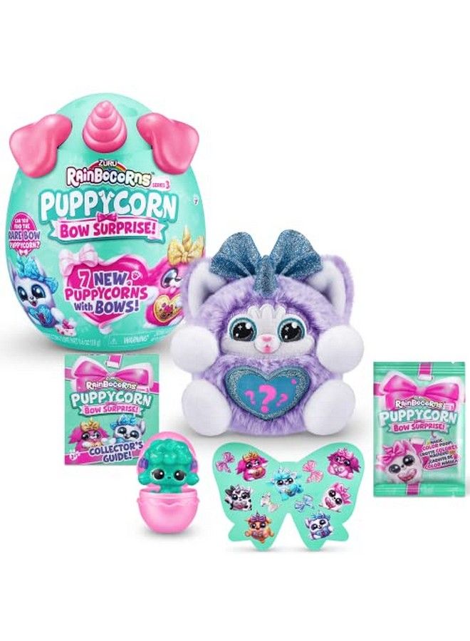 Puppycorn Surprise Series 3 (Husky) By Zuru Collectible Plush Stuffed Animal Surprise Egg Sticker Pack Slime Dog Plush Ages 3+ For Girls Children