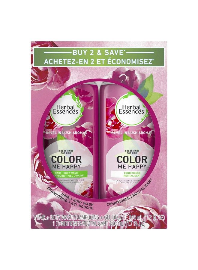 Color Me Happy Shampoo & Conditioner Bundle Pack 6.329 Fl Oz