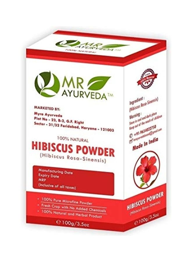 2-Piece Organic Pure Hibiscus Flower Powder Set White 200grams
