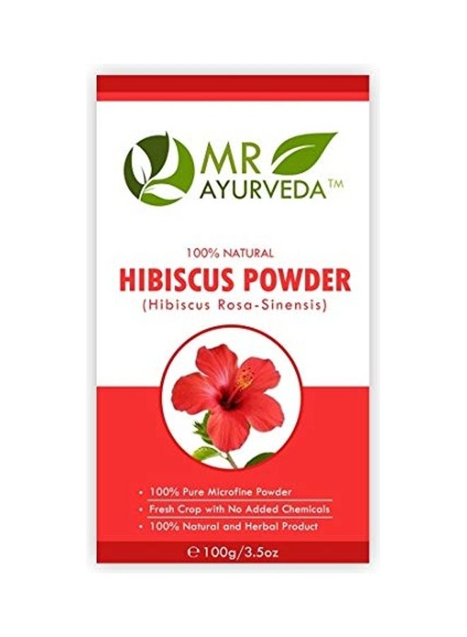 2-Piece Organic Pure Hibiscus Flower Powder Set White 200grams