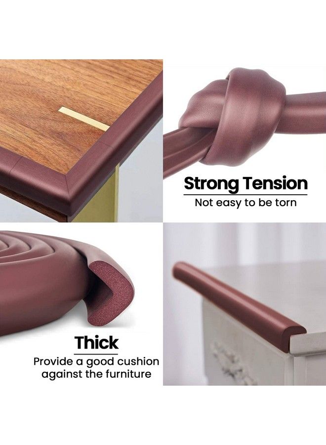 Baby Proofing Edge & Corner Guards Rubber Foam Table Corner Protector For Baby Table Edge Guard (6.5 Ft Edge + Pre Taped 4 Corners + 1 Pc Door Stopper)
