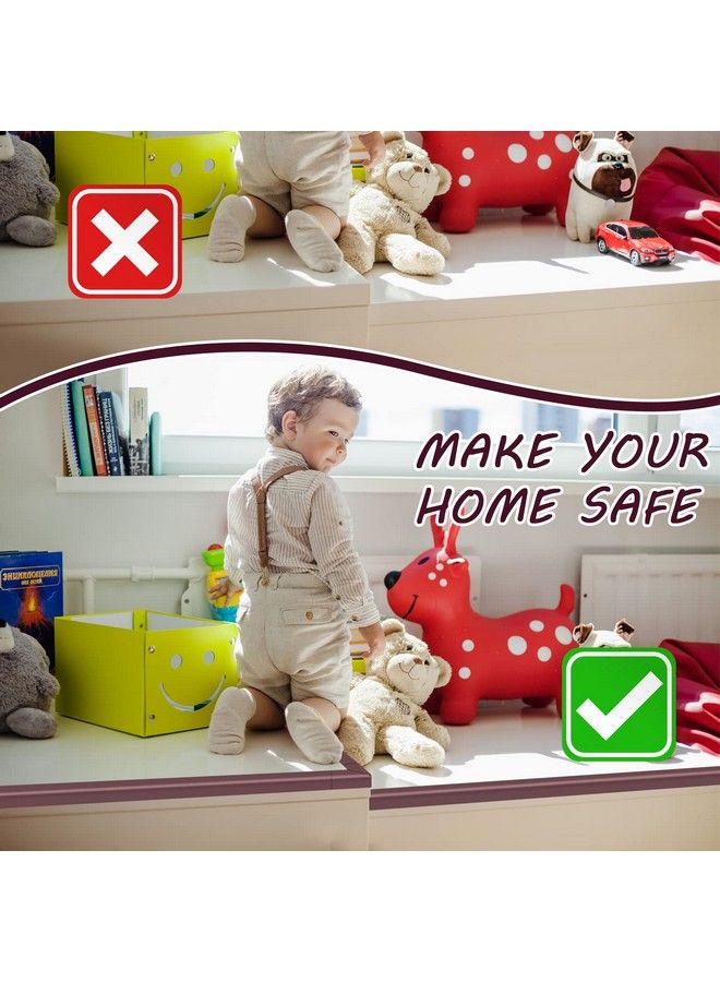 Baby Proofing Edge & Corner Guards Rubber Foam Table Corner Protector For Baby Table Edge Guard (6.5 Ft Edge + Pre Taped 4 Corners + 1 Pc Door Stopper)
