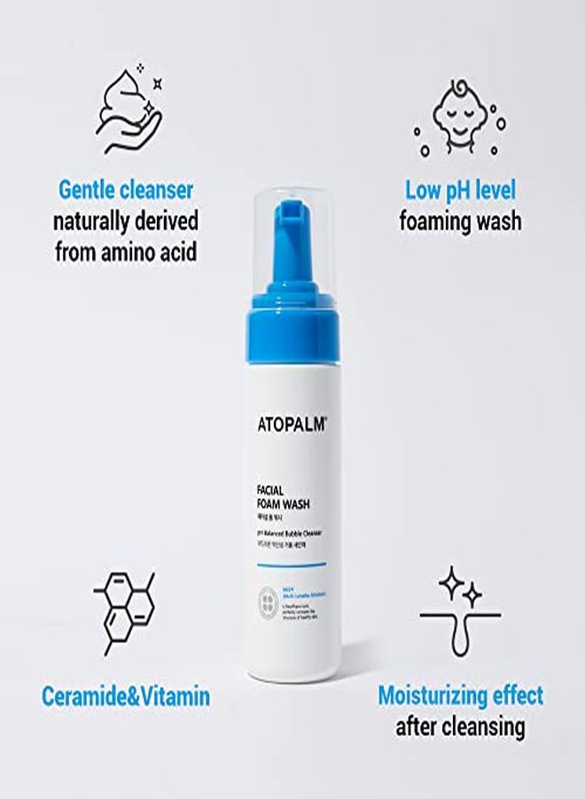 Facial Foam Wash, Gentle Baby Wash, TearFree, Sulfate,ParabenFree, Ph Balanced, Hypoallergenic For Sensitive Skin, Ewg Green Grade, Foaming Facial Cleanser, 5.07 Fl Oz, 150Ml