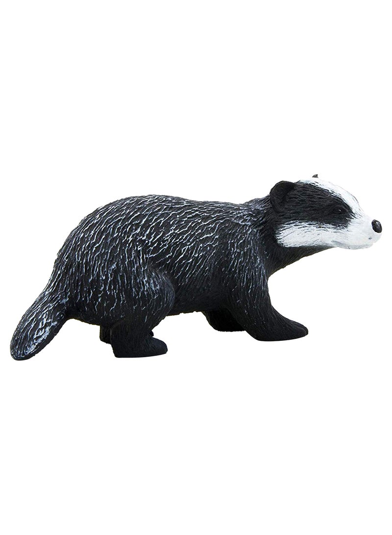 Realistic Forest Badger Figure
