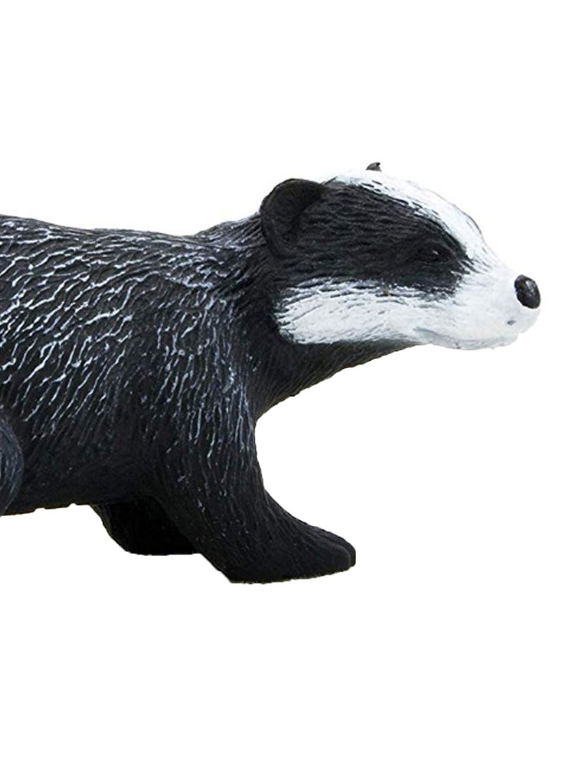 Realistic Forest Badger Figure