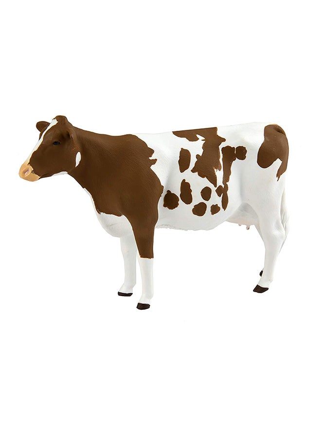 Realistic Hand Painted Cow Figurine Model