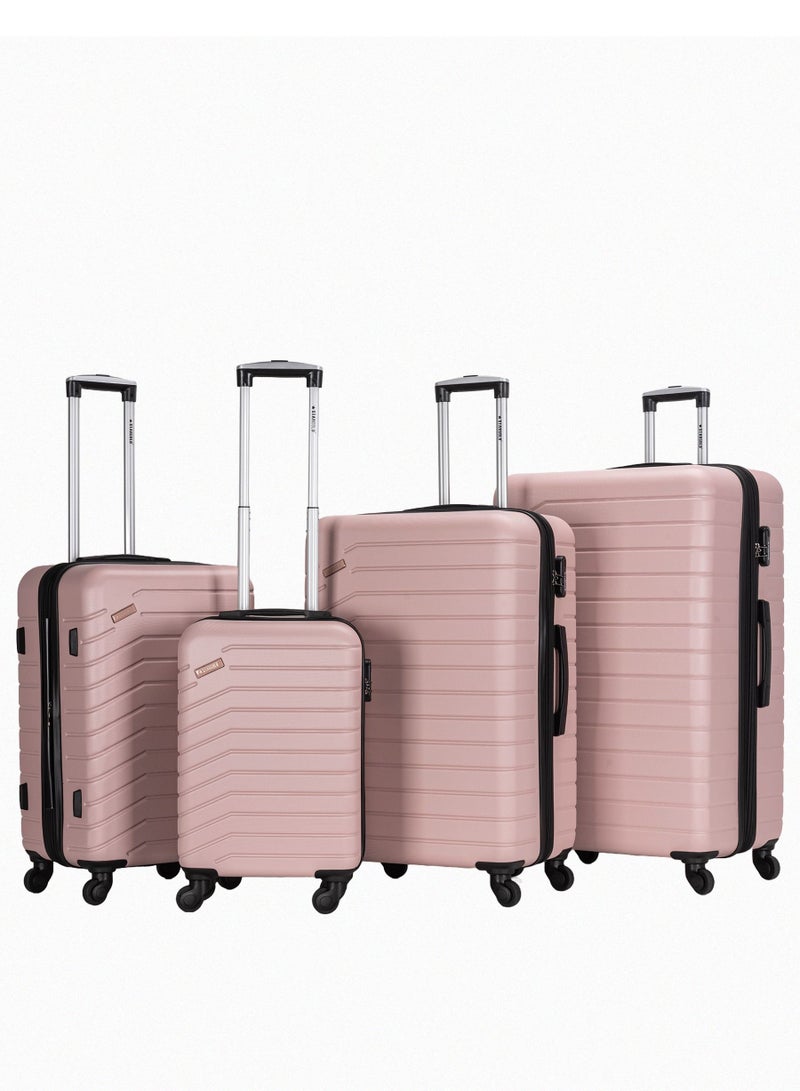 Suitcase Set of 4 PCS ABS Hardside Travel Luggage Bag