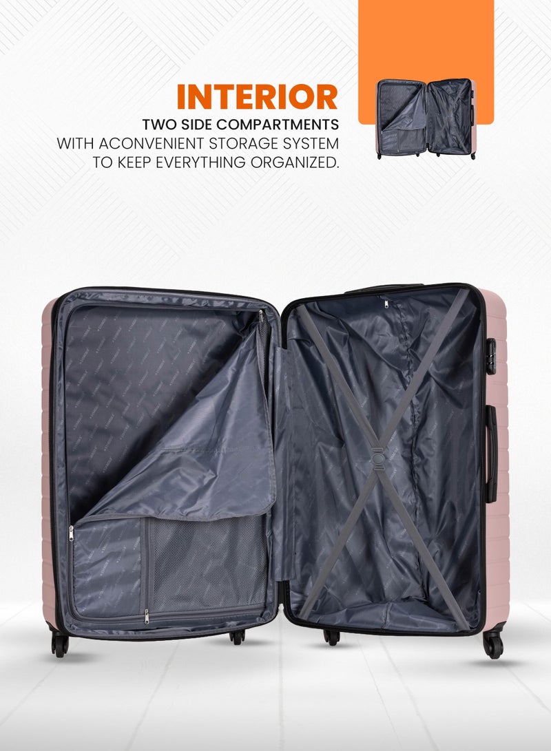 Suitcase Set of 4 PCS ABS Hardside Travel Luggage Bag