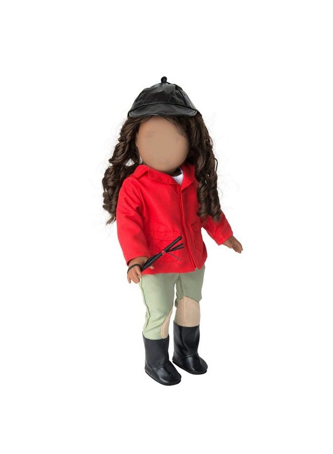 Equestrian Horse Riding Doll Outfit (6 Piece Set) Premium Handmade Clothes & Accessories Costume For All 18
