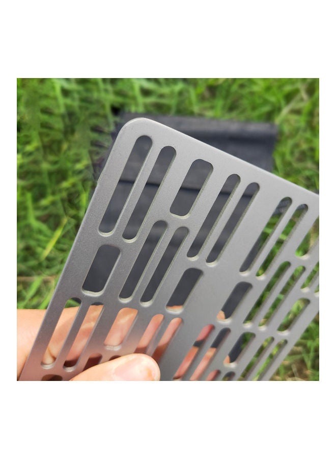 Camping Outdoor Thickened 2.0MM BBQ Grill 25x1x13cm