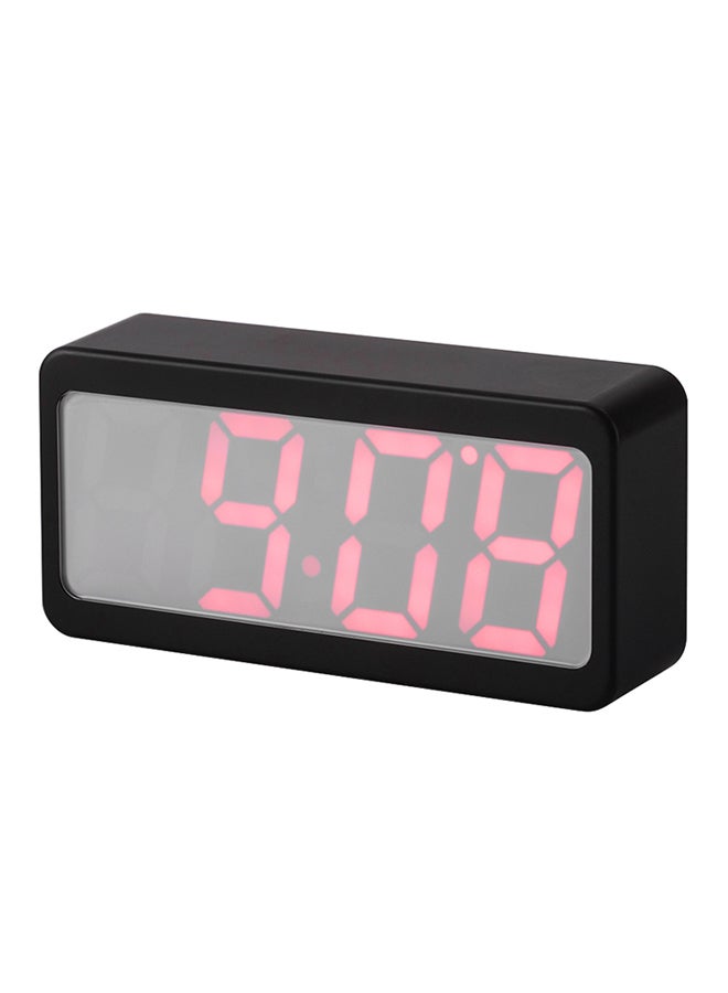 LED Digital Alarm Clock Black/Grey 15 x 9 x 4cm
