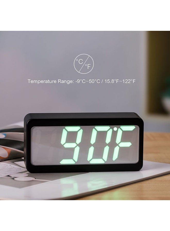 LED Digital Alarm Clock Black/Grey 15 x 9 x 4cm