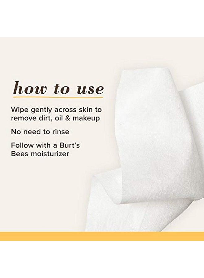 Burts Bees Hydrating Facial Cleanser Towelettes And Makeup Remover Wipes For All Skin Types With Watermelon Made With Repurposed Cotton 30 Count