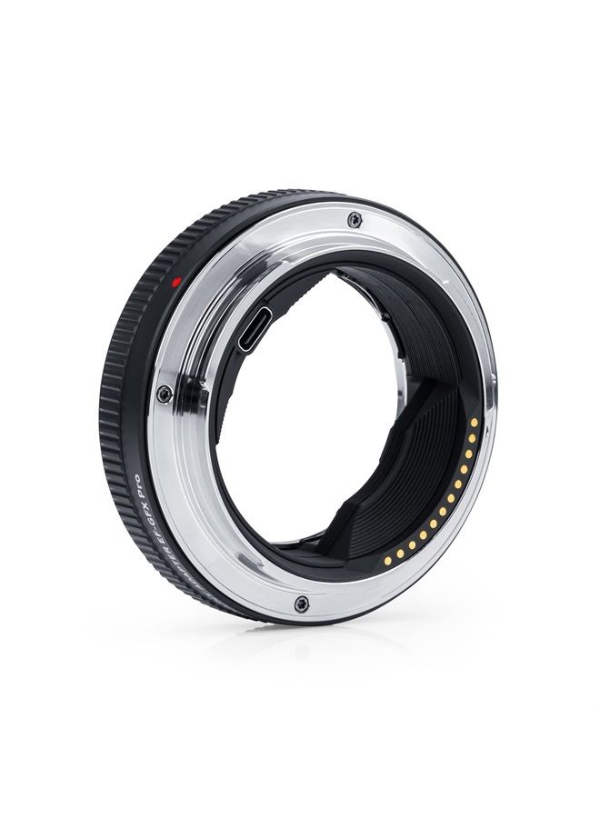 EF-GFX Pro Auto Focus Lens Mount Adapter with Manual Aperture Ring for Canon EOS EF/EF-S Lens to Fujifilm G-Mount GFX Camera 100/100S/50S/50R