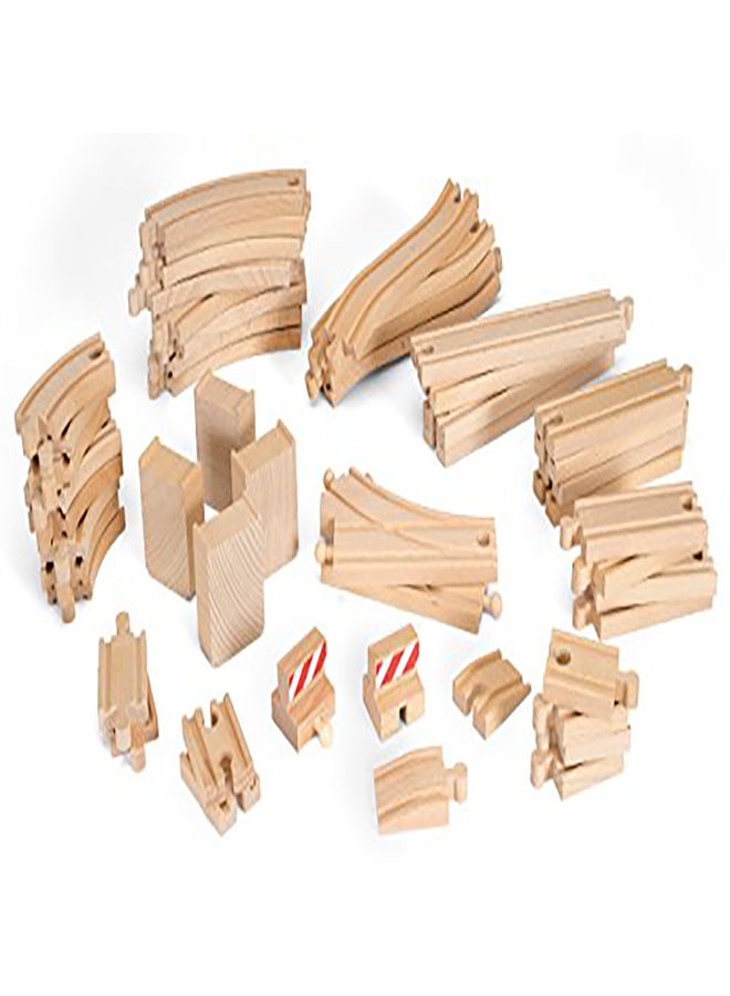 BRIO 33772 Special Track Pack | 50 Pieces of Wooden Tracks and Train Accessories for Kids Age 3 and Up