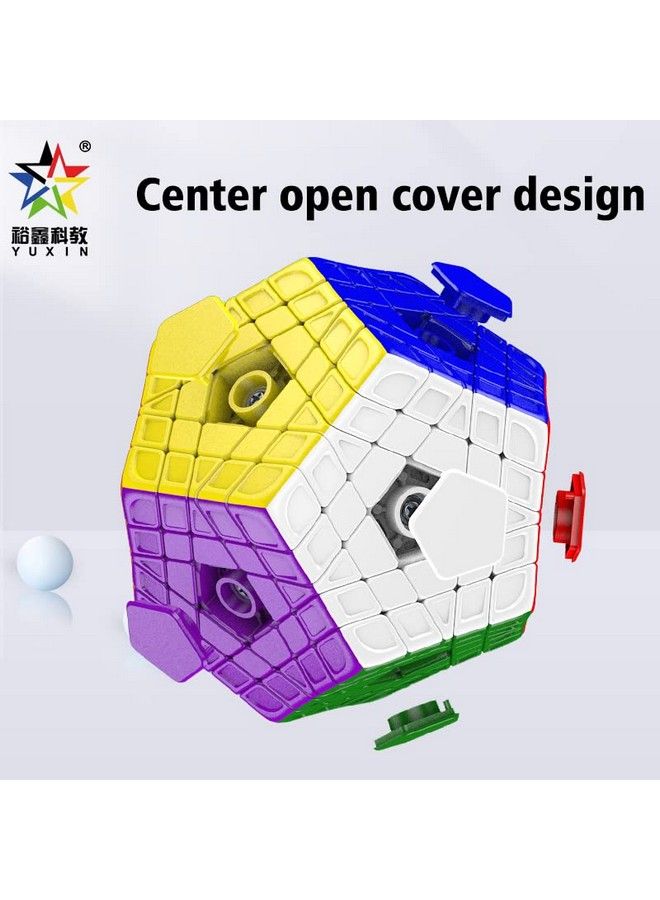 Yuxin Gigaminx Stickerless 12 Sided Cube Megaminx 5X5 Layer Speed Cube Gigaminx 5X5 Puzzle Cube