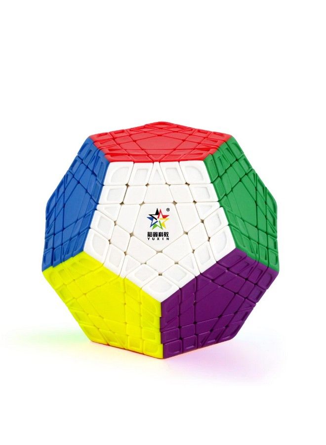 Yuxin Gigaminx Stickerless 12 Sided Cube Megaminx 5X5 Layer Speed Cube Gigaminx 5X5 Puzzle Cube