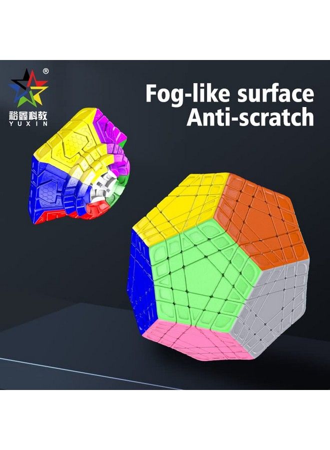 Yuxin Gigaminx Stickerless 12 Sided Cube Megaminx 5X5 Layer Speed Cube Gigaminx 5X5 Puzzle Cube