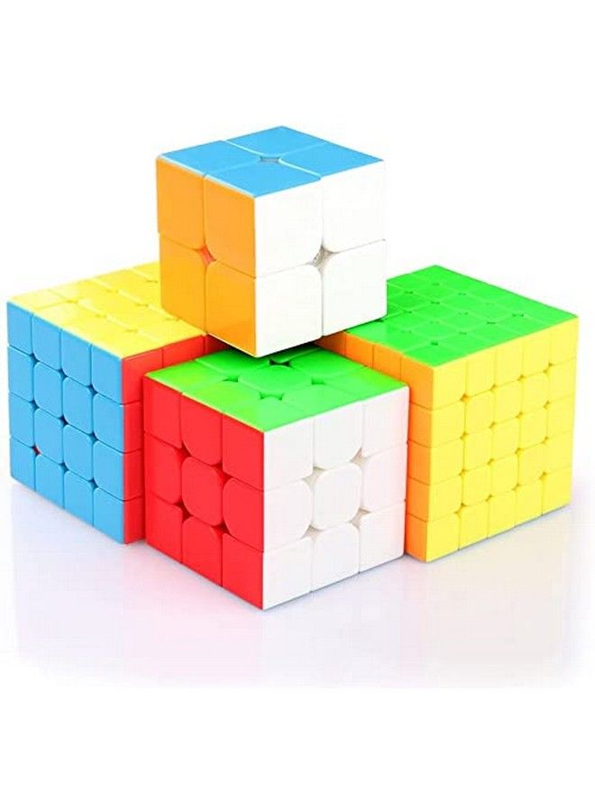 Moyu Cube Bundle 2X2 3X3 4X4 5X5 Speed Cube Set Meilong Pack Stickerless Brain Teaser Puzzle Toy For Kids Adults Challenge