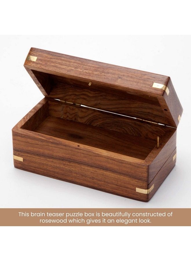 Secret Enigma Puzzle Box Camouflage Your Cash Money Holder Brain Teaser Wooden Secret Compartment Brain Game