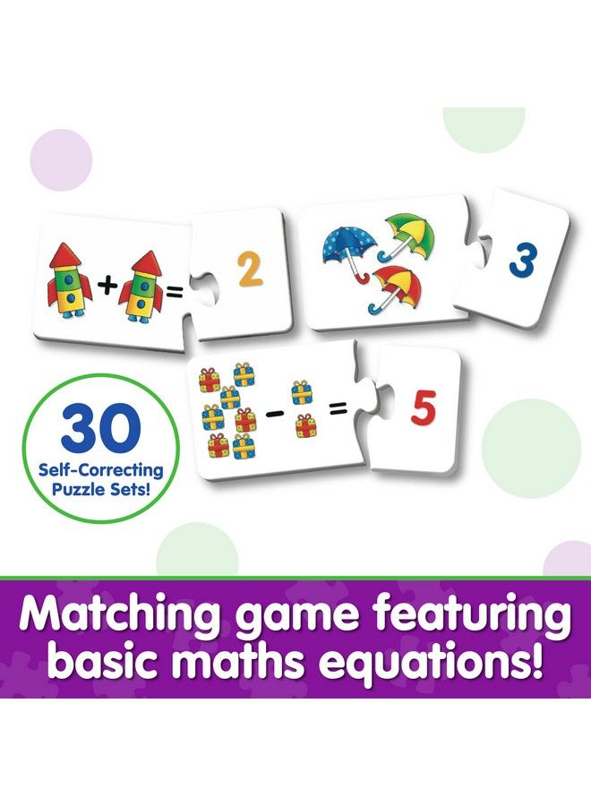 Match It! Mathematics Stem Addition And Subtraction Game Helps To Teach Early Math Facts With 30 Matching Pairs Preschool Games & Gifts For Boys & Girls Ages 3 And Up Multi