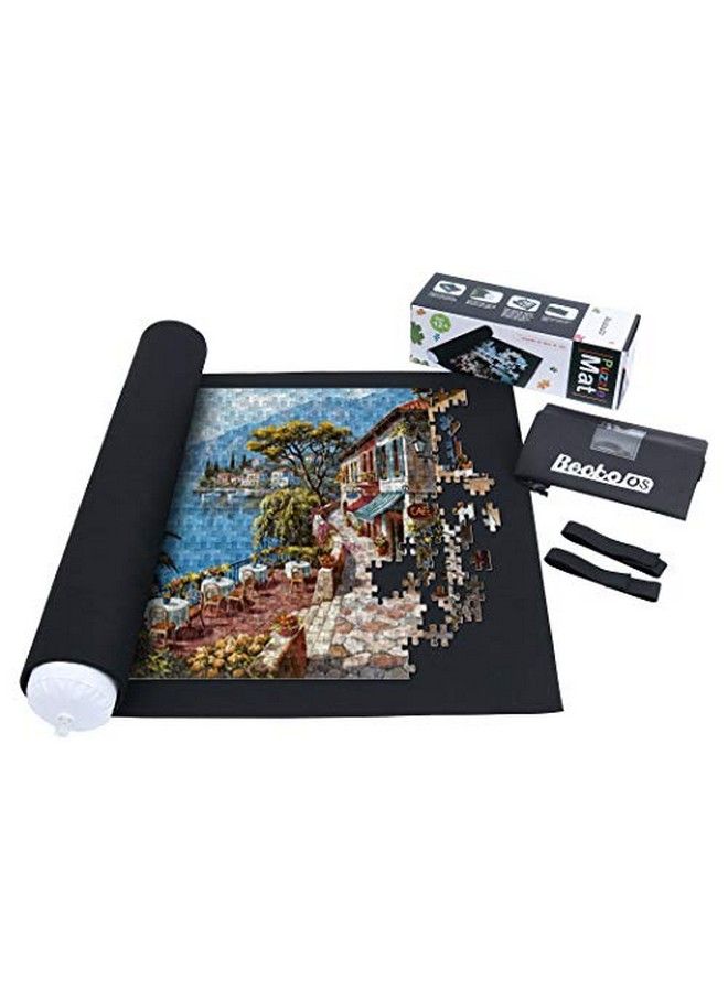 Becko Puzzle Mat Roll Up Puzzle Mats For Jigsaw Puzzles Puzzle Roll Up Mat Puzzle Board Puzzle Keeper Puzzle Storage With Drawstring Storage Bag For Up To 1500 Pieces