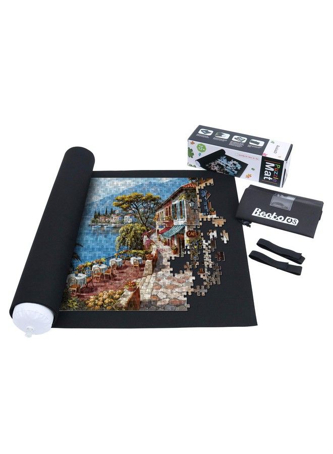 Becko Puzzle Mat Roll Up Puzzle Mats For Jigsaw Puzzles Puzzle Roll Up Mat Puzzle Board Puzzle Keeper Puzzle Storage With Drawstring Storage Bag For Up To 1500 Pieces