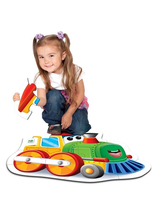 : My First Big Vehicle Floor Puzzle Train Toddler Puzzles & Gifts For Boys & Girls Ages 2 Years And Up Multicolor