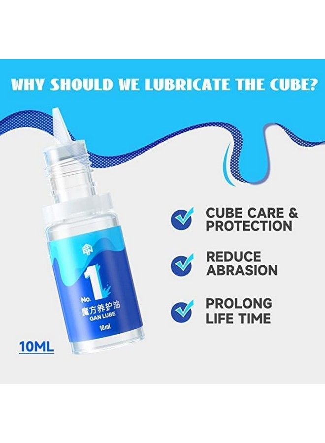 Cfop Algorithm Set Speed Cube For Solving All Of The F2L Oll And Pll & Gan Cube Lube Professional Speed Cube Lube Lubricant Oil 10Ml