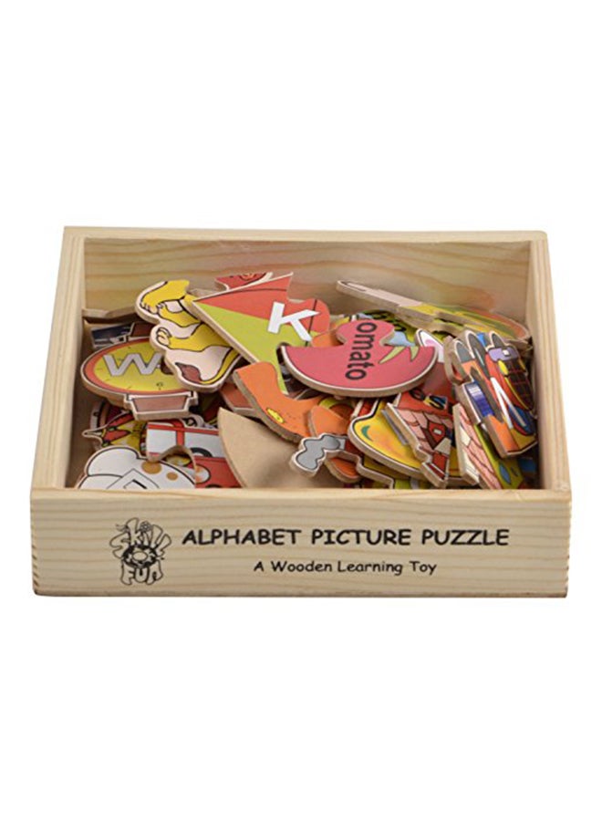 Wooden Alphabet Picture Puzzle