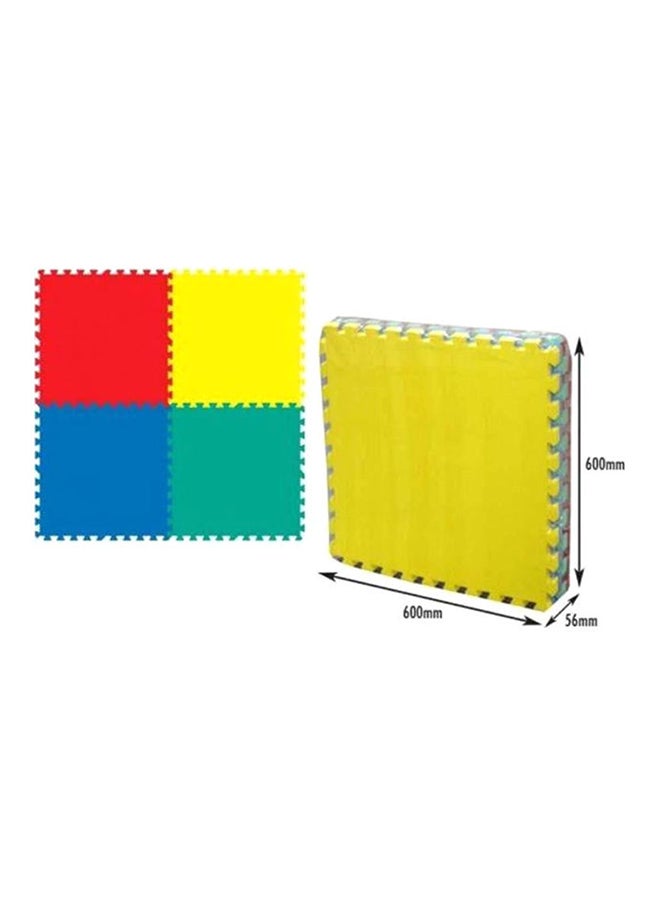 4-Piece Interlocking Floor Foam Mat Set 60 x 60centimeter