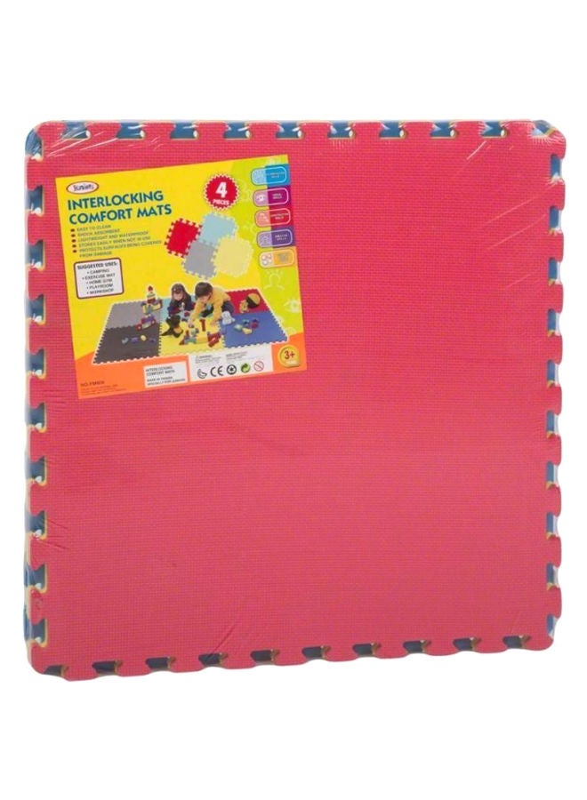 4-Piece Interlocking Floor Foam Mat Set 60 x 60cm