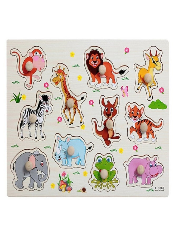 Creative Cartoon Animal Pegged Puzzle YPZ5850