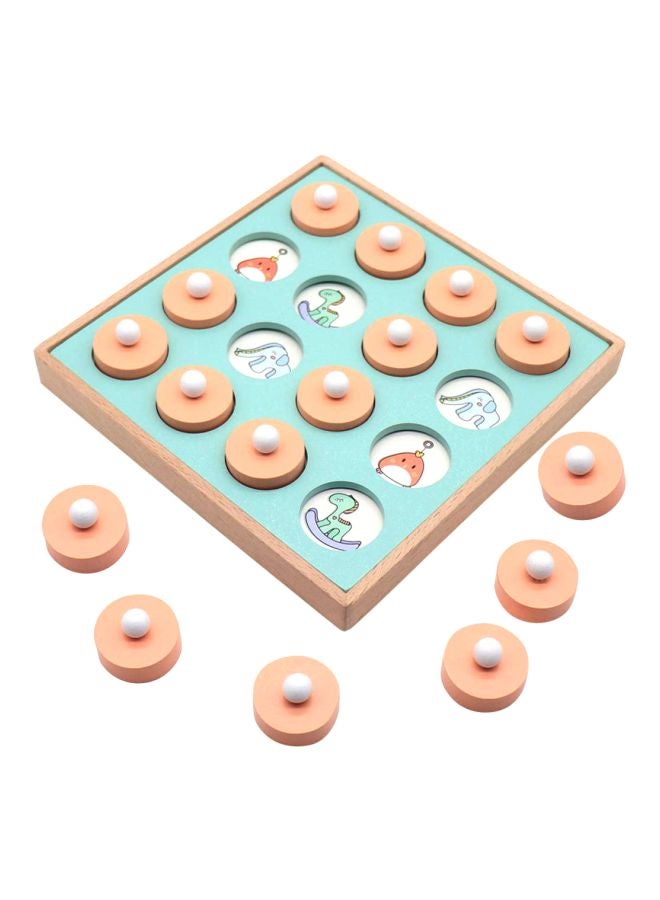 Wooden Memory Match Puzzle Game 20.5x8x20.5cm