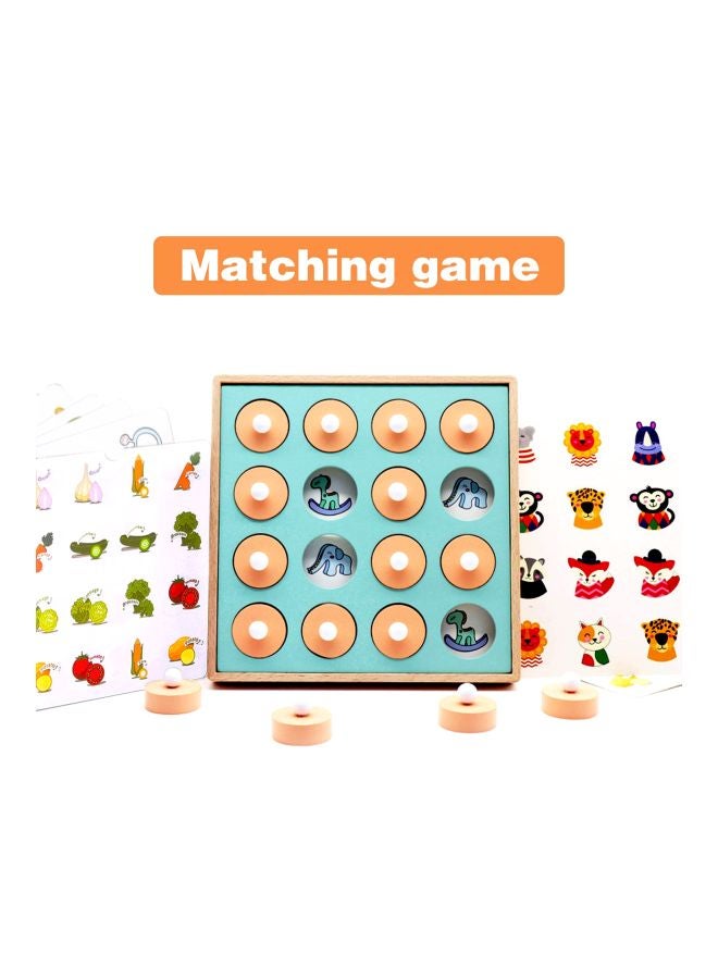 Wooden Memory Match Puzzle Game 20.5x8x20.5cm