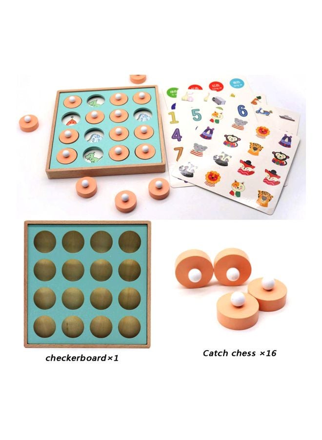 Wooden Memory Match Puzzle Game 20.5x8x20.5cm