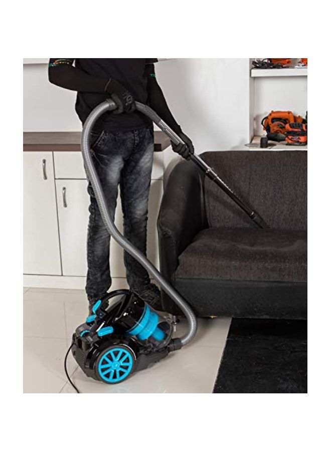 Bagless Cyclonic Canister Vacuum Cleaner 4L 1800 W Vm2080-B5 Black/Blue/Clear