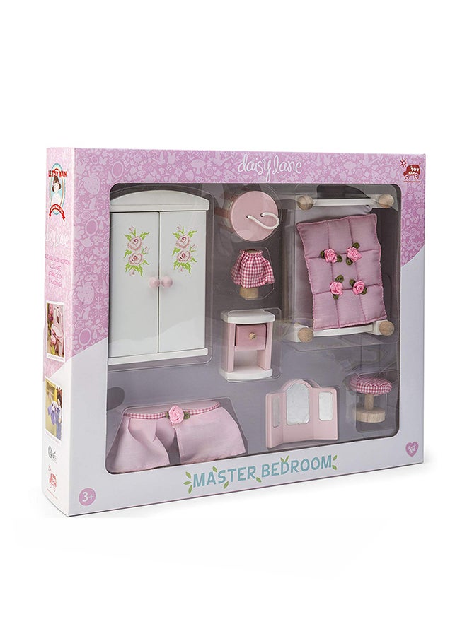 Le Toy Van Dollhouse Furniture and Accessories, Master BedroomSet
