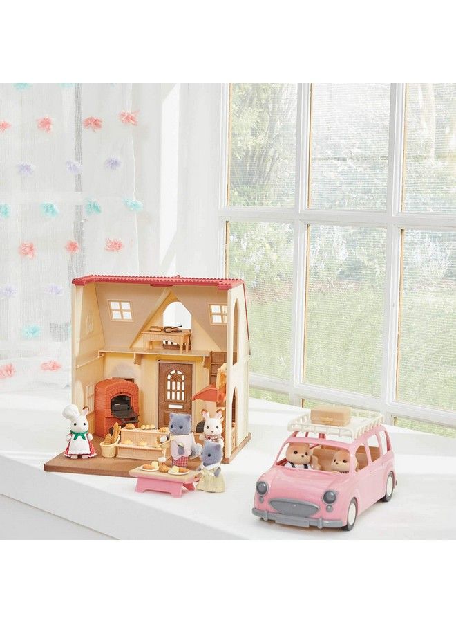 Bakery Shop Starter Set Toy Dollhouse Furniture And Accessories Set For Red Roof Cozy Cottage Family Picnic Van