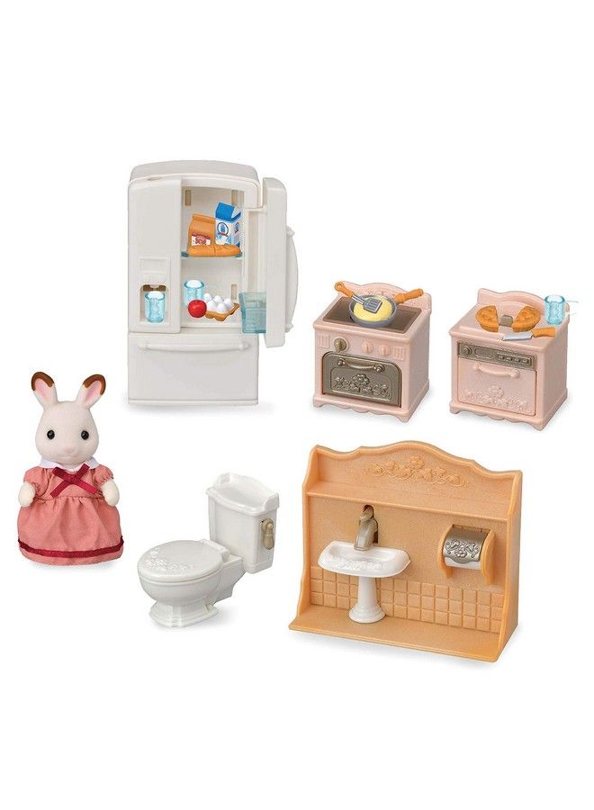 Playful Starter Furniture Set Toy Dollhouse Furniture And Accessories Set With Figure Included