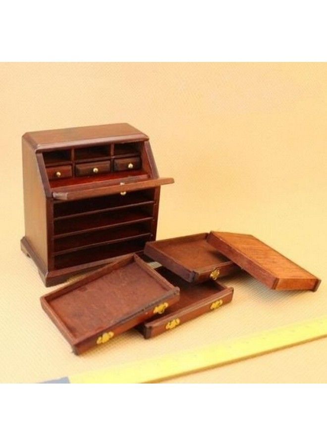 1:12 Dollhouse Miniature Doll Cabinet Doll Furniture Room Bed Wooden Drawer Cabinet Dollhouse Desk Wooden Tv Cabinet Living Room Set Drawer Can Open Exquisite Handmade Craftsmanship