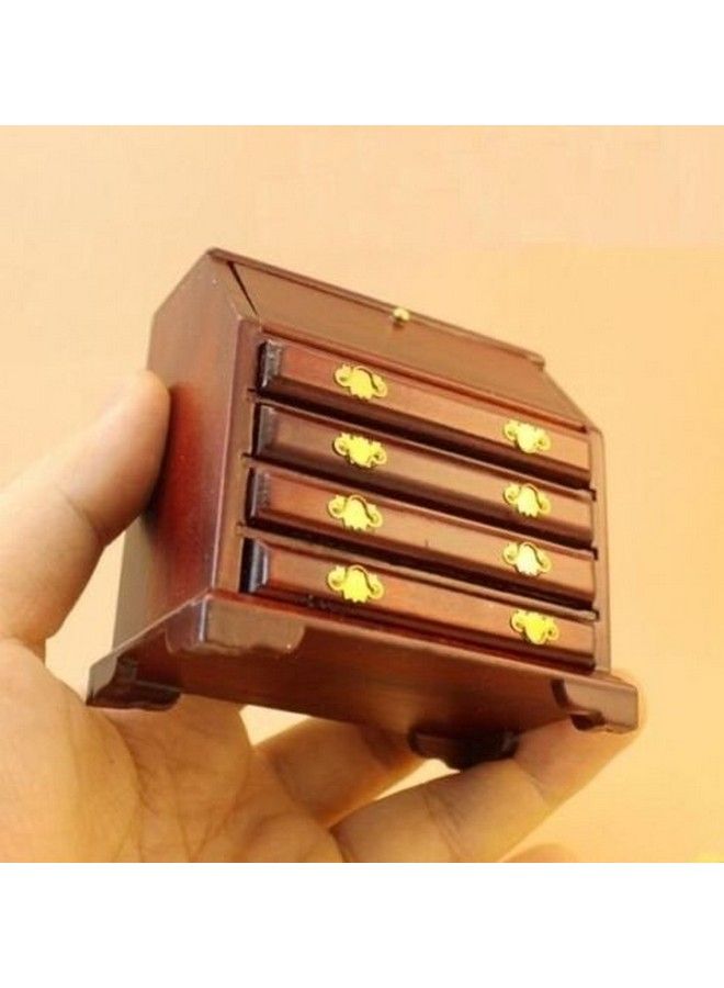 1:12 Dollhouse Miniature Doll Cabinet Doll Furniture Room Bed Wooden Drawer Cabinet Dollhouse Desk Wooden Tv Cabinet Living Room Set Drawer Can Open Exquisite Handmade Craftsmanship