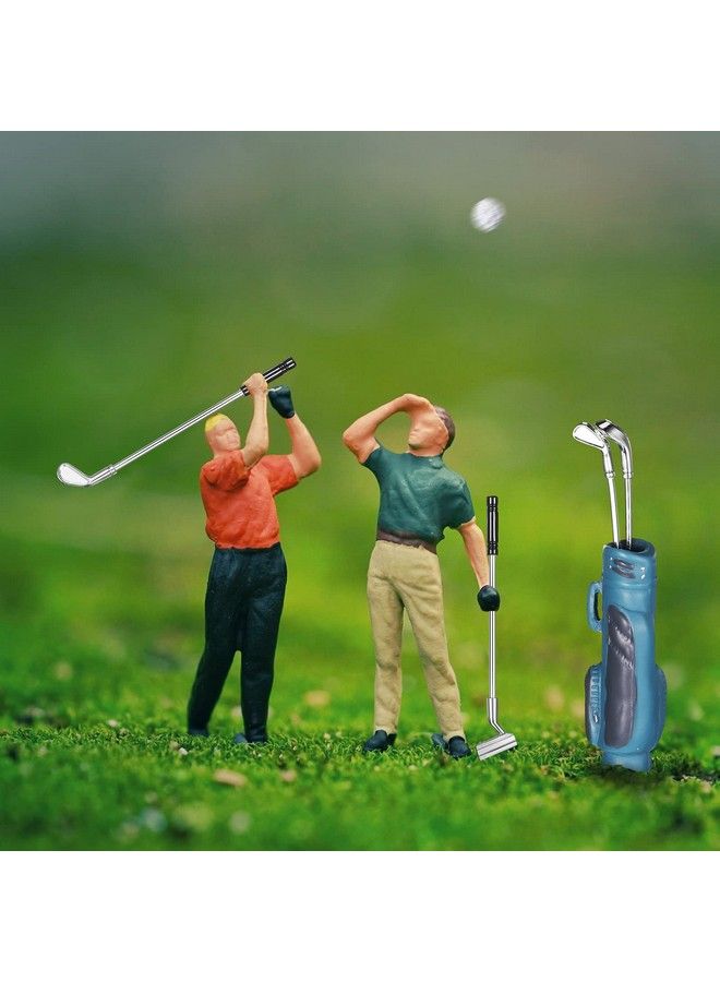 23 Pieces Dollhouse Miniature Sports Set Mini Golf Baseball Tennis Racket Tiny Golf Ball Clubs Ball Bats Mini House Decoration Accessories For Dollhouse Collection Cake Topper Decor