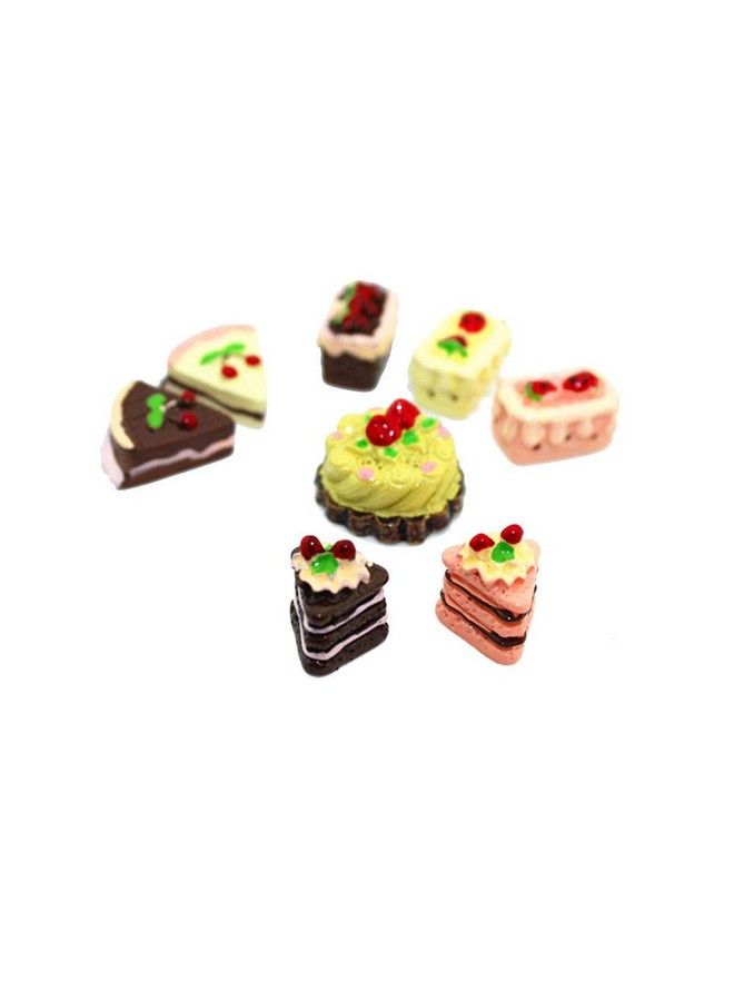 Dollhouse Decoration Accessories1/12 Scale Miniature Dollhouse Accessories Decoration Mini Cake Food Kids Toy