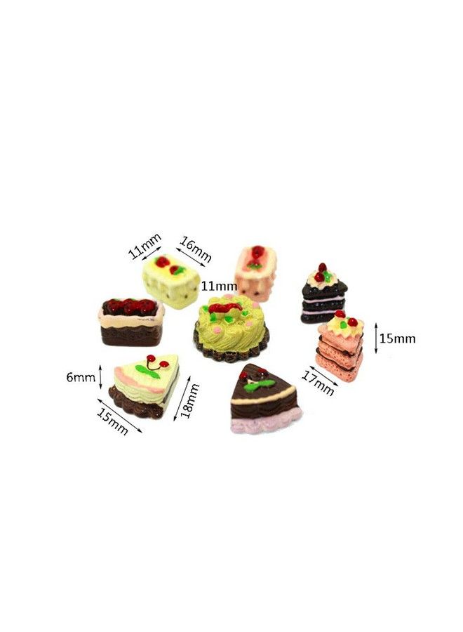 Dollhouse Decoration Accessories1/12 Scale Miniature Dollhouse Accessories Decoration Mini Cake Food Kids Toy