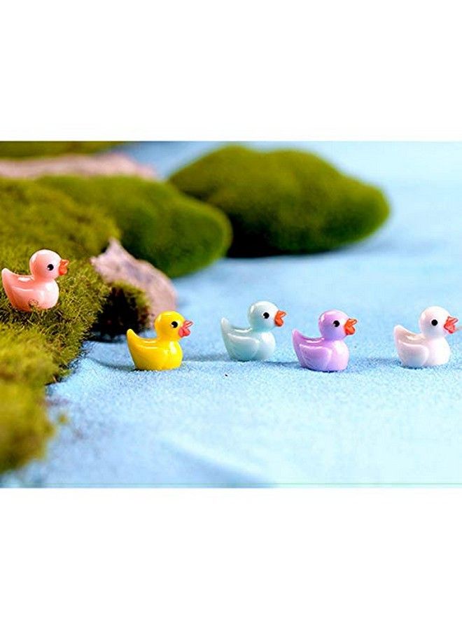 21Pcs Little Mini Ducks 5 Colors Duckling Miniature Ornament For Diy Dollhouse Fairy Garden Plantdeskcabinetkids Roomparty Decoration