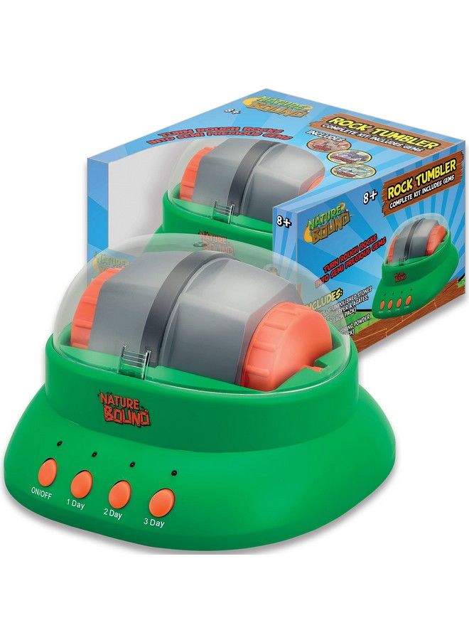 Starter Rock Tumbler Kit For Kids Includes Rough Gemstones Polishing Grits Jewelry Fastenings And Instructions Great Stem Science Kit For The Future Geologist Boys & Girls Ages 8+