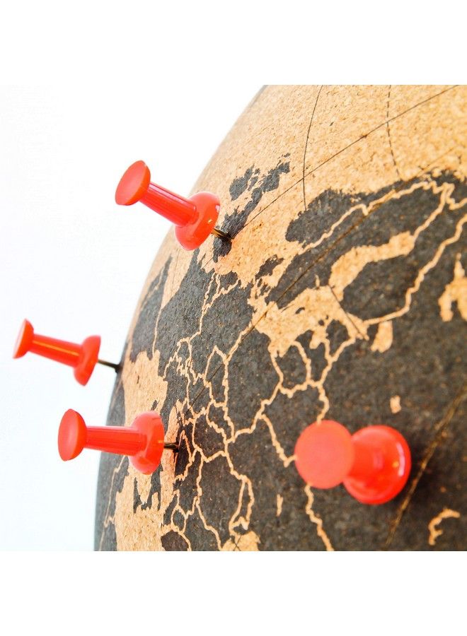 ; Cork Globe ; World Map Pin Board ; Cork Board World Globe Decor ; Travel Map With Pins ; Globes Of The World With Stand ; Travel Decor & Office Desk Decor ; Travel Gifts ; Black Mini